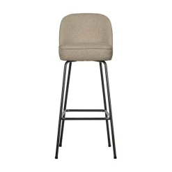 WOOOD Barkrukken|Vogue Barstoel Hoog Boucle Beige