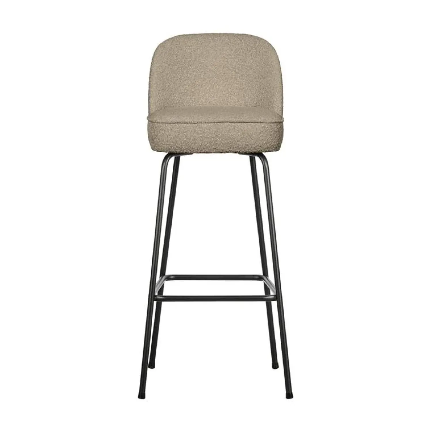 WOOOD Barkrukken|Vogue Barstoel Hoog Boucle Beige