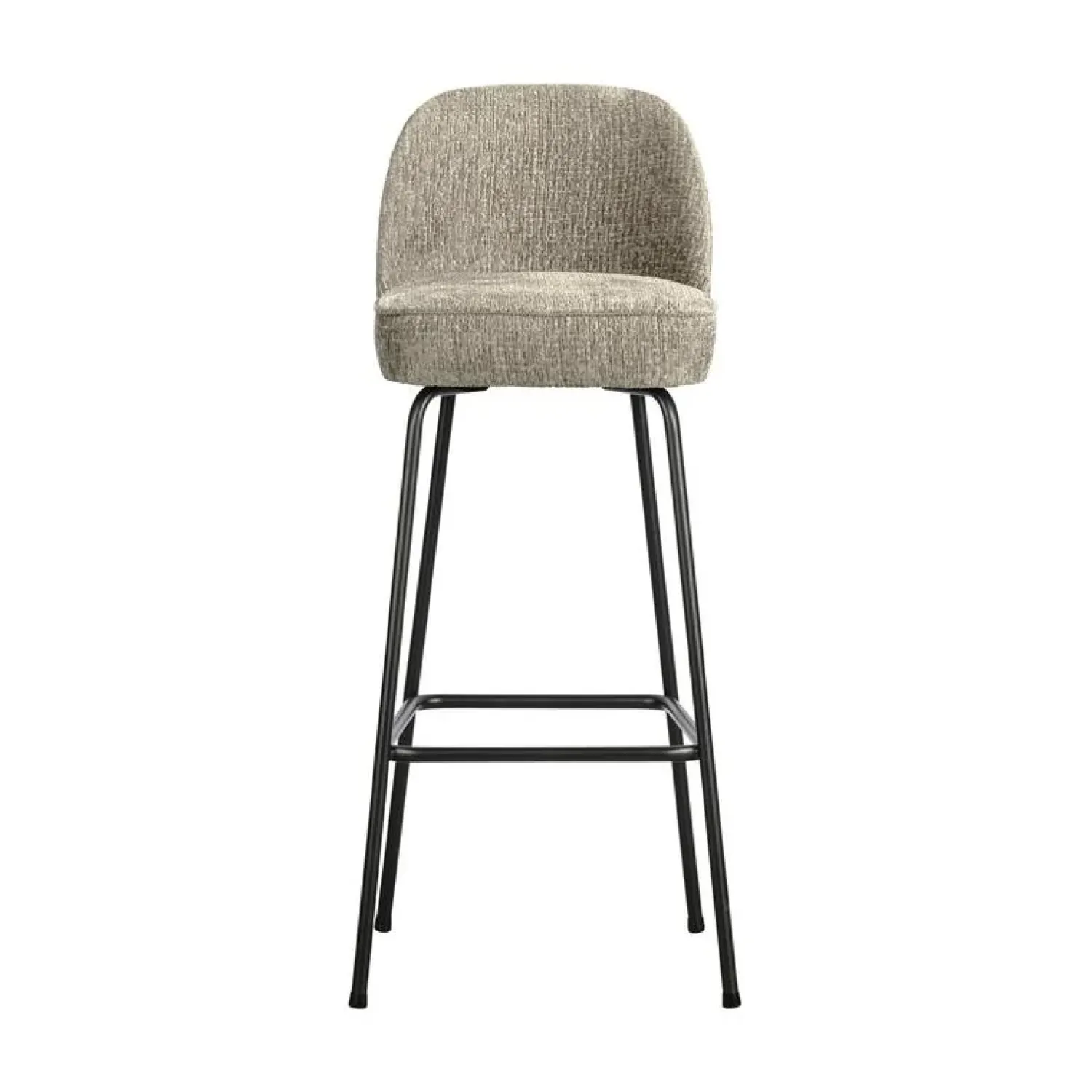 WOOOD Barkrukken|Vogue Barstoel Hoog Structure Velvet Wheatfield