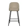 WOOOD Barkrukken|Vogue Barstoel Laag Boucle Beige
