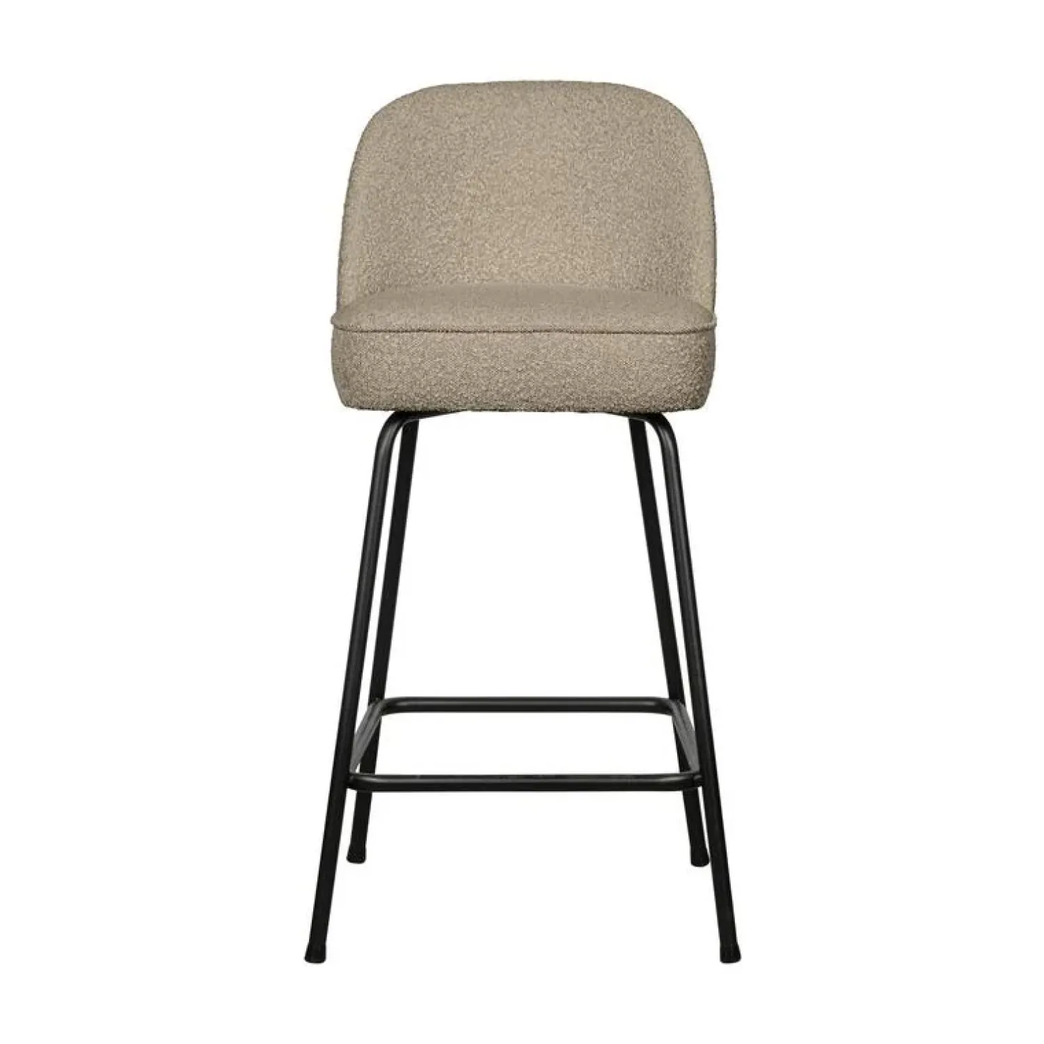 WOOOD Barkrukken|Vogue Barstoel Laag Boucle Beige