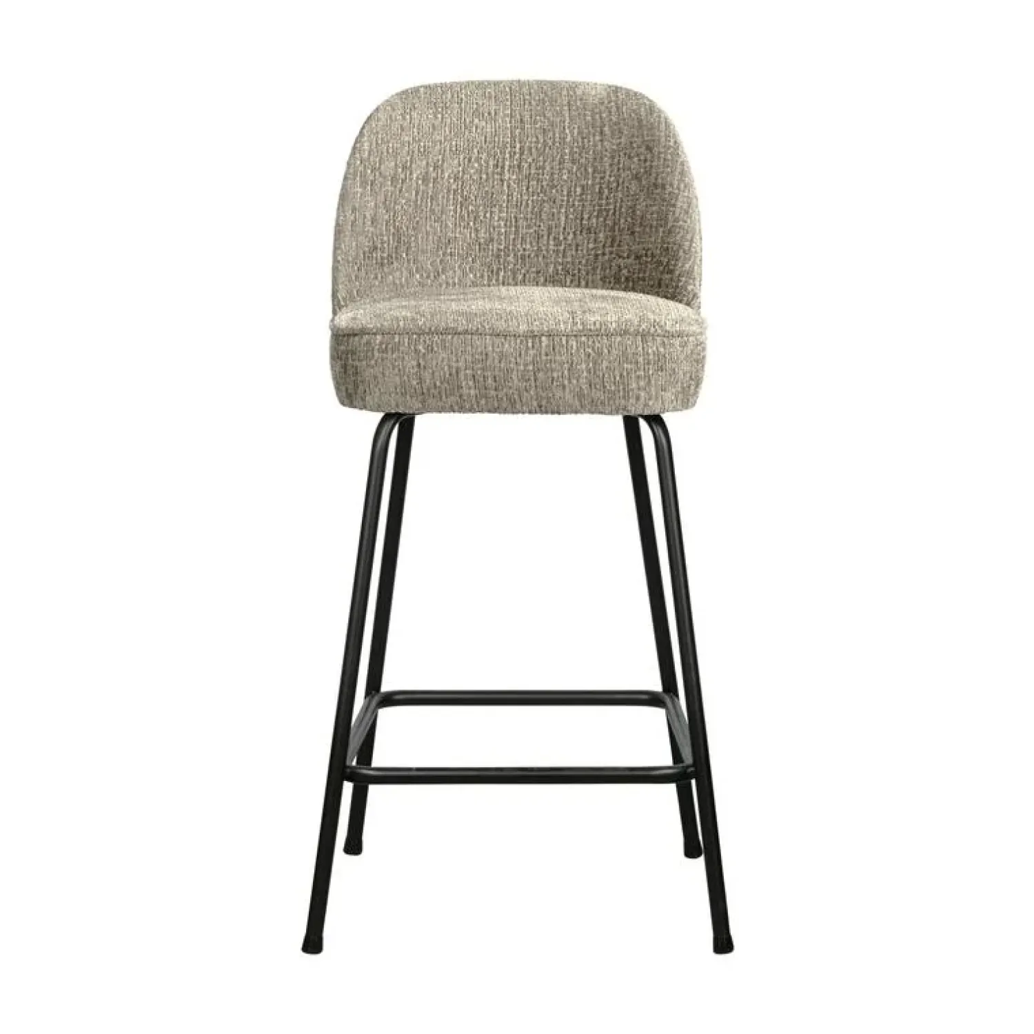 WOOOD Barkrukken|Vogue Barstoel Laag Structure Velvet Wheatfield