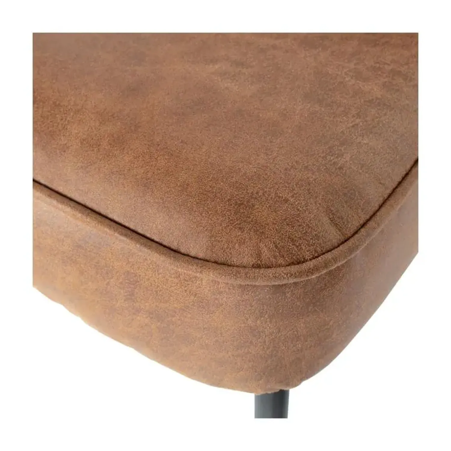 WOOOD Eetkamerbanken|Eetkamerbanken|Vogue Eetkamerbank Ecoleer Cognac 120cm
