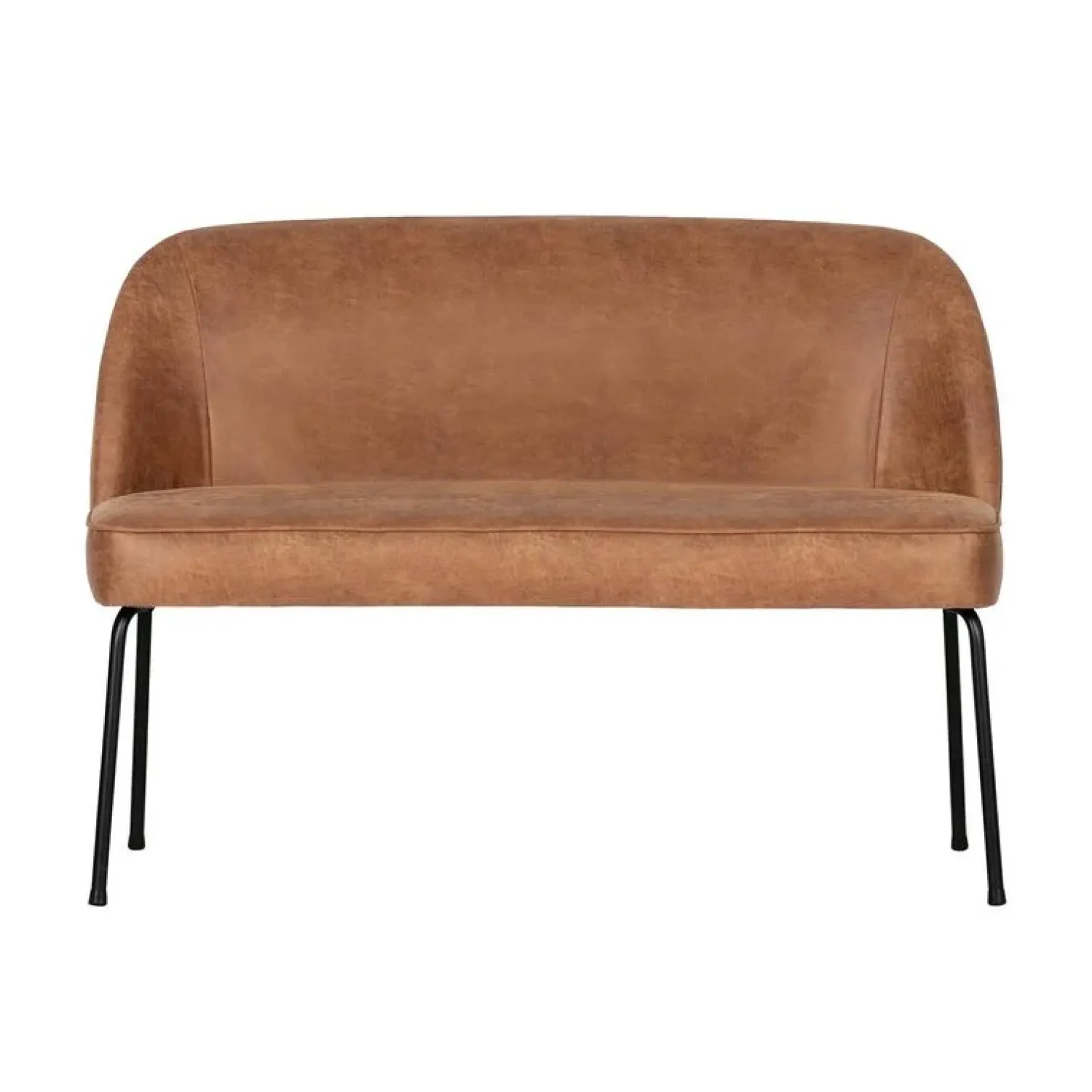 WOOOD Eetkamerbanken|Eetkamerbanken|Vogue Eetkamerbank Ecoleer Cognac 120cm