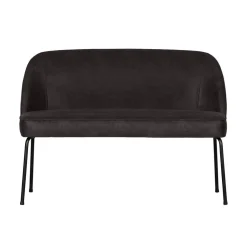 WOOOD Eetkamerbanken|Eetkamerbanken|Vogue Eetkamerbank Ecoleer Zwart 120cm