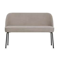 WOOOD Eetkamerbanken|Eetkamerbanken|Vogue Eetkamerbank Geweven Stof Zand 120cm