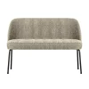 WOOOD Eetkamerbanken|Eetkamerbanken|Vogue Eetkamerbank Structure Velvet Wheatfield 120cm