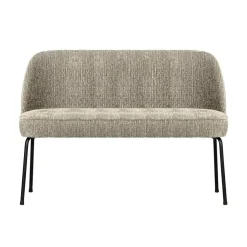 WOOOD Eetkamerbanken|Eetkamerbanken|Vogue Eetkamerbank Structure Velvet Wheatfield 120cm