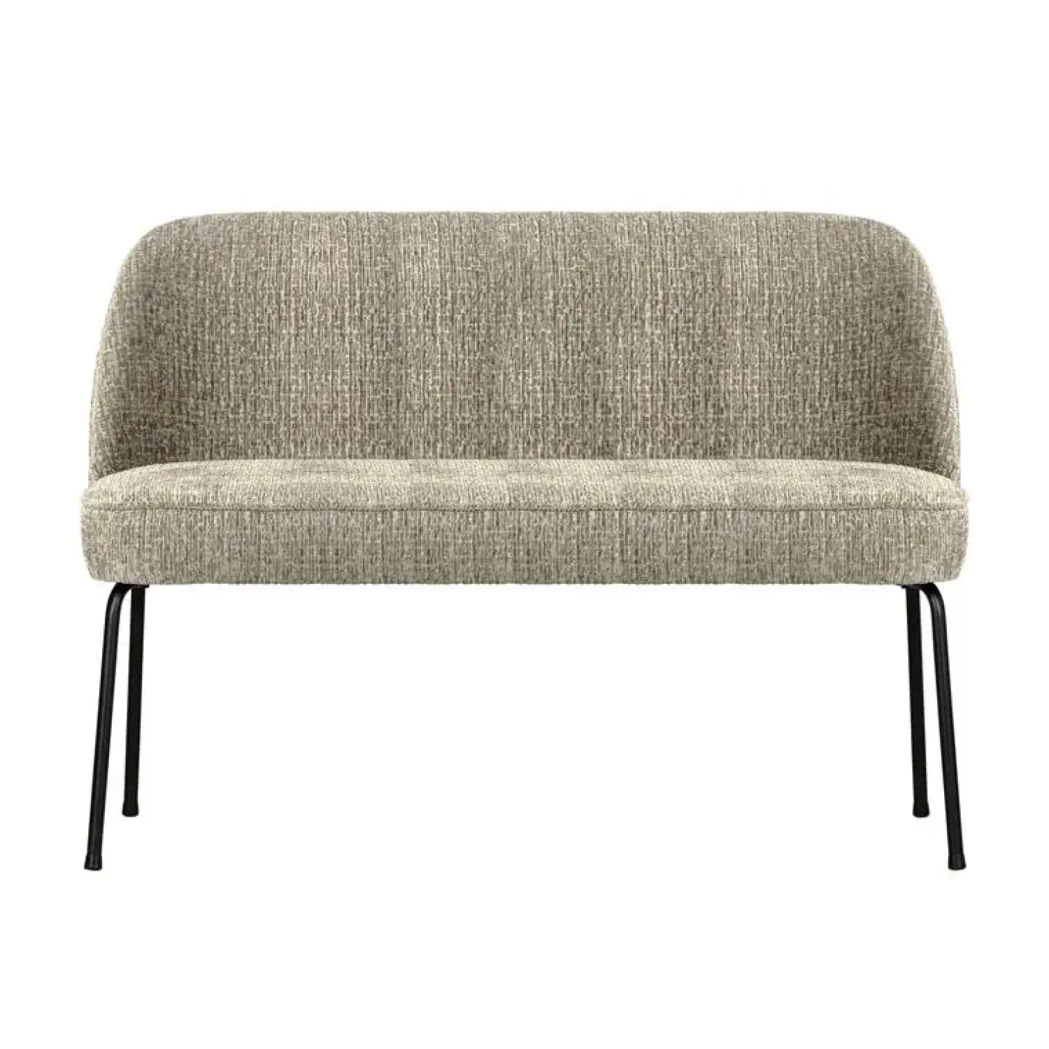 WOOOD Eetkamerbanken|Eetkamerbanken|Vogue Eetkamerbank Structure Velvet Wheatfield 120cm