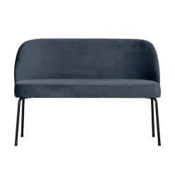 WOOOD Eetkamerbanken|Eetkamerbanken|Vogue Eetkamerbank Velvet Blauw 120cm