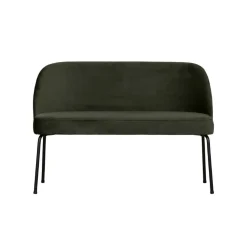 WOOOD Eetkamerbanken|Eetkamerbanken|Vogue Eetkamerbank Velvet Donkergroen 120cm