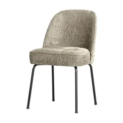 WOOOD Eetkamerstoelen|Vogue Eetkamerstoel Structure Velvet Wheatfield