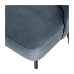 WOOOD Eetkamerstoelen|Vogue Eetkamerstoel Velvet Blauw