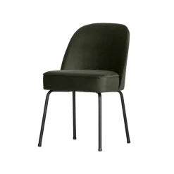 WOOOD Eetkamerstoelen|Vogue Eetkamerstoel Velvet Donkergroen
