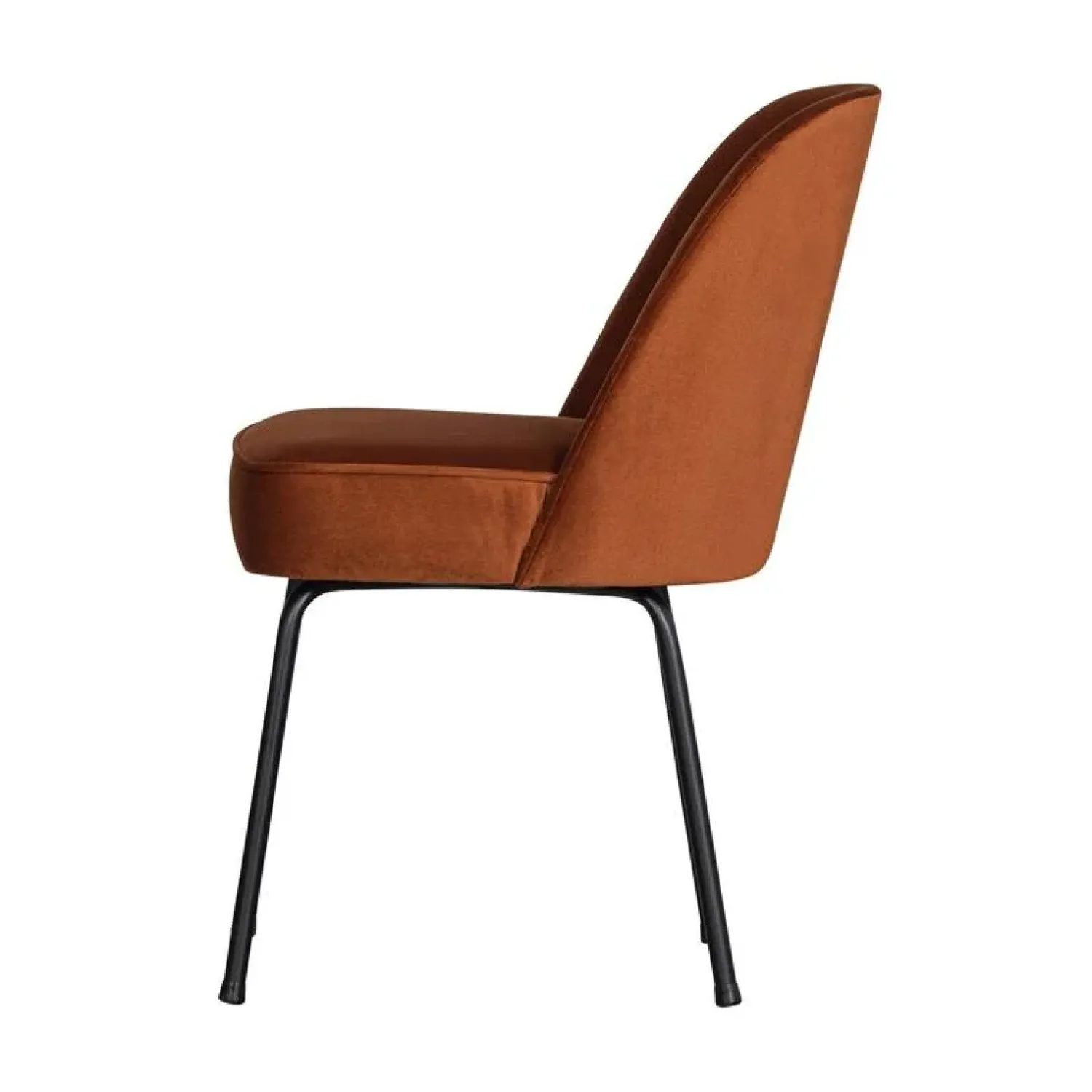 WOOOD Eetkamerstoelen|Vogue Eetkamerstoel Velvet Roest