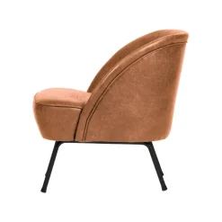 WOOOD Fauteuils|Vogue Fauteuil Ecoleer Cognac