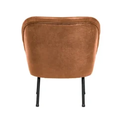 WOOOD Fauteuils|Vogue Fauteuil Ecoleer Cognac