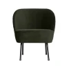 WOOOD Fauteuils|Vogue Fauteuil Velvet Donkergroen