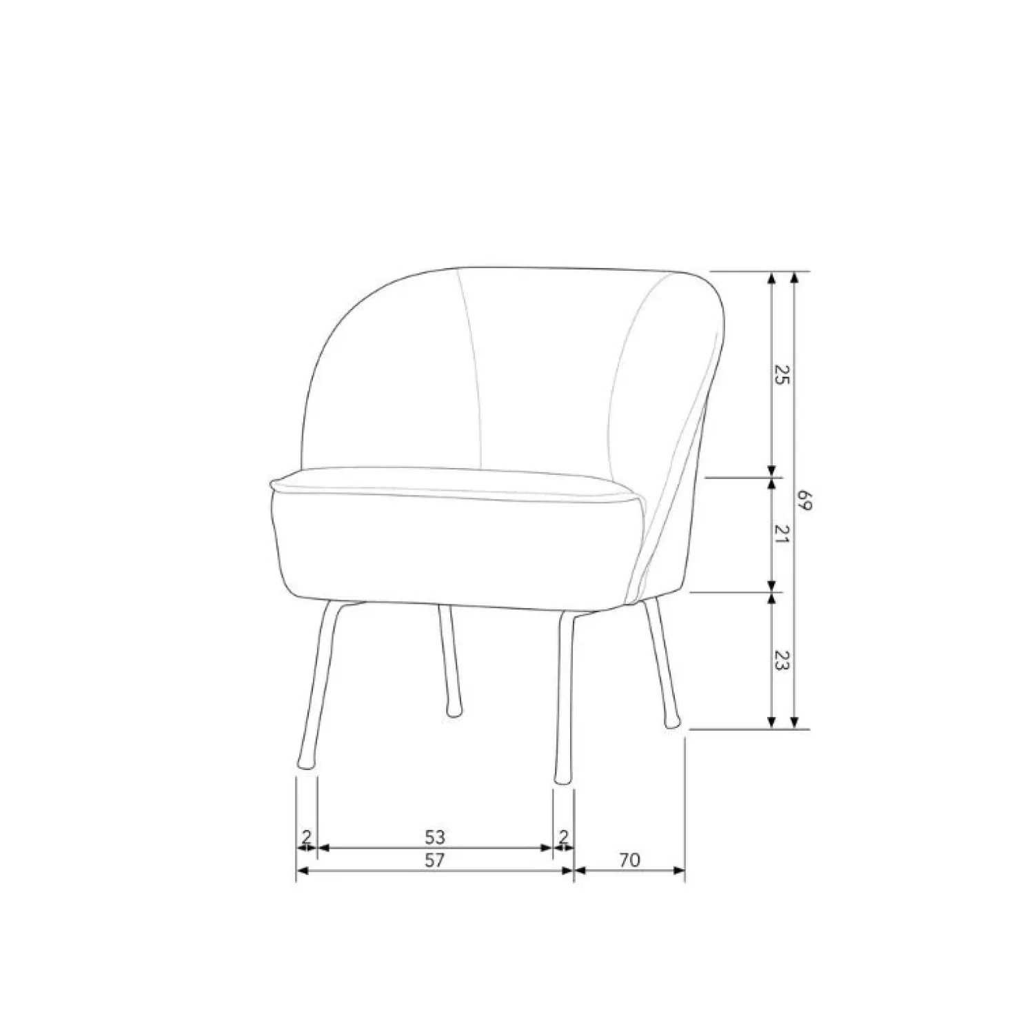 WOOOD Fauteuils|Vogue Fauteuil Velvet Donkergroen