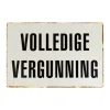 Metal Signs Metalen Borden|Volledige vergunning - metalen bord