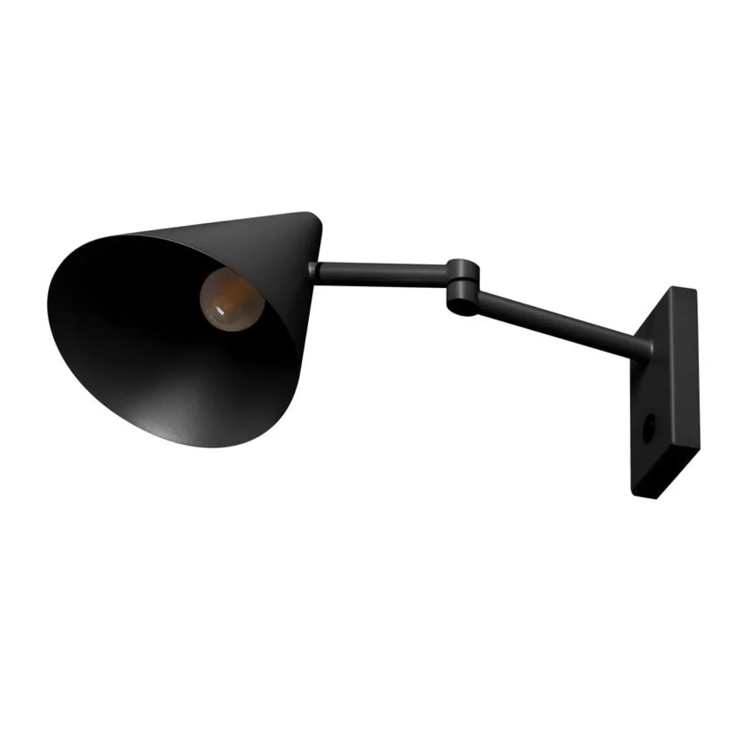Trading Lighting Wandlampen|Wade 1-lichts Wandlamp zwart
