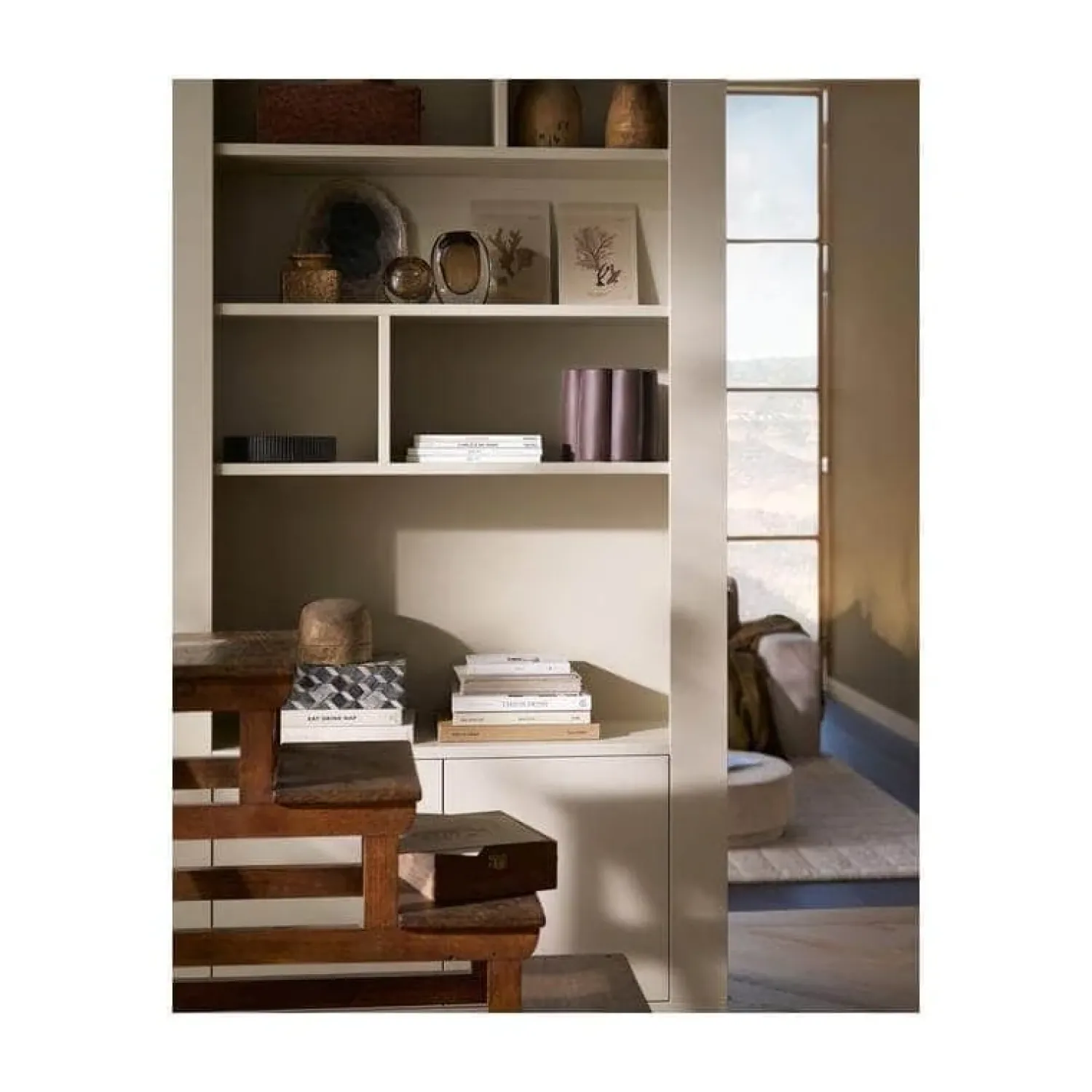 vtwonen Wandkasten|Industriele Kasten|Wallcover Wandkast Grenen Dust 117cm