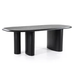Eleonora Eettafels|Walter Eettafel zwart Eikenhout 220 cm