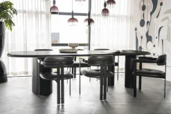Eleonora Eettafels|Walter Eettafel zwart Eikenhout 300 cm