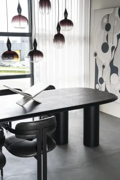 Eleonora Eettafels|Walter Eettafel zwart Eikenhout 300 cm