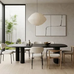 Eleonora Eettafels|Walter Eettafel zwart Eikenhout 300 cm