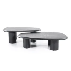 Eleonora Salontafels|Walter Salontafel zwart Eikenhout 96 cm