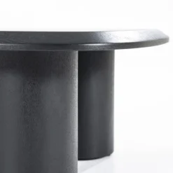 Eleonora Salontafels|Walter Salontafel zwart Eikenhout 106 cm