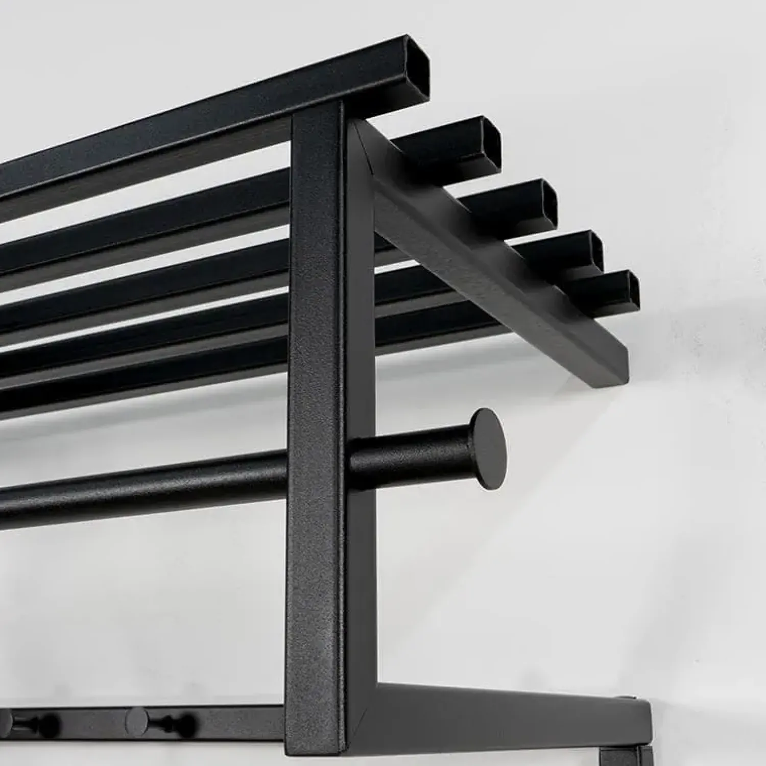 Redin Design Kapstokken|Wandkapstok industrieel Parker zwart