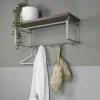Redin Design Kapstokken|Wandkapstok staal REEF 3 groen walnoot