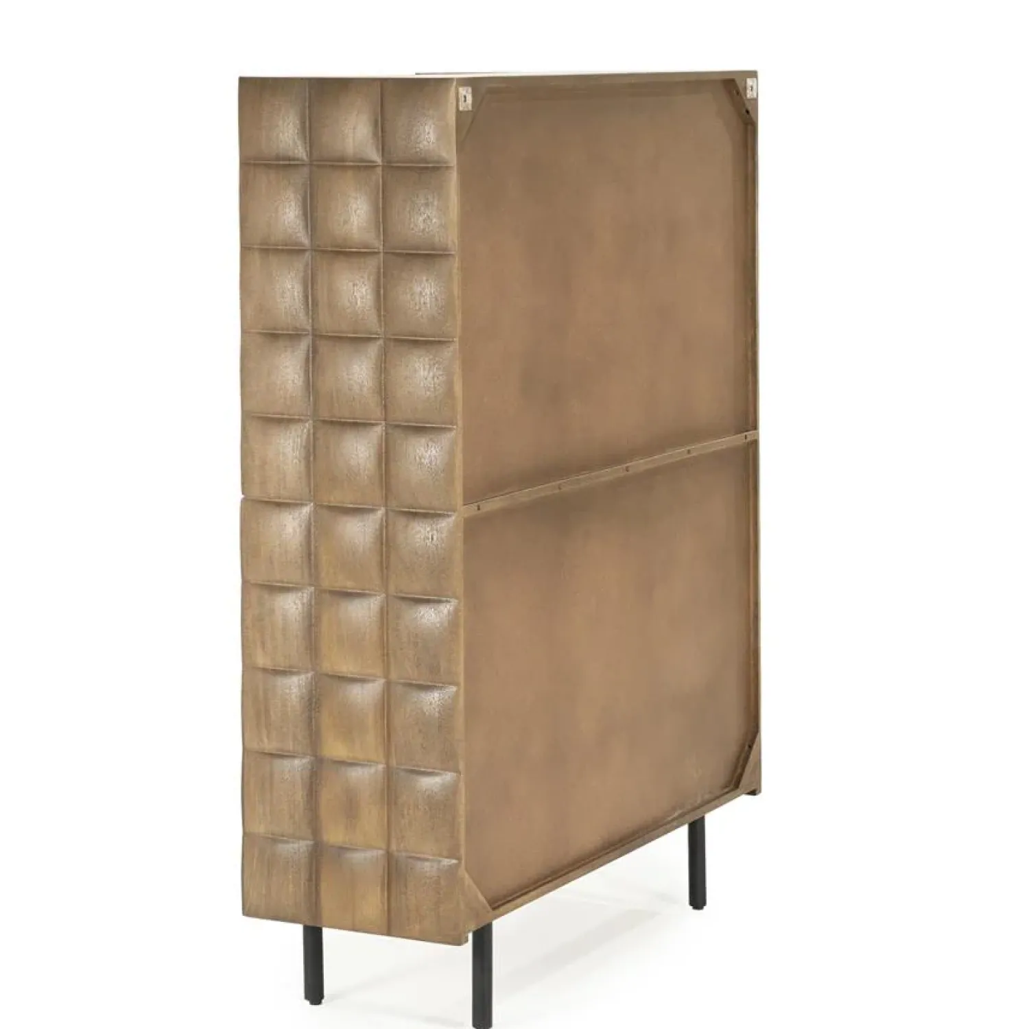 Eleonora Wandkasten|Industriele Kasten|Wandkast Felix Mangohout 119cm