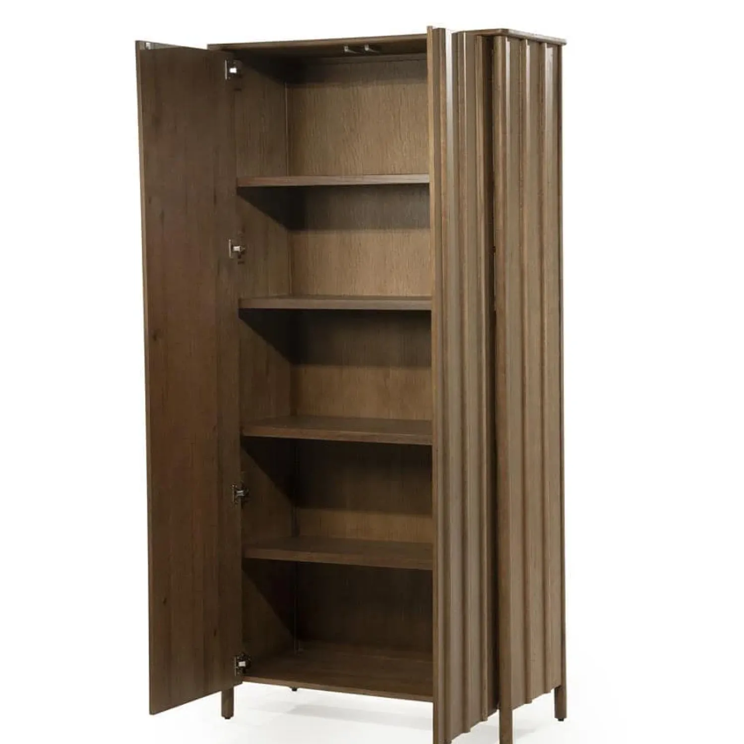 Eleonora Wandkasten|Industriele Kasten|Wandkast Jake bruin eikenhout 102cm
