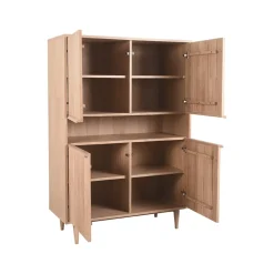 Label51 Wandkasten|Industriele Kasten|Wandkast Jule Naturel Eikenhout 110cm