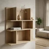 Eleonora Wandkasten|Boekenkasten|Wandkast Renee vierkant 105cm