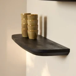 Furndea Wandplanken|Wandplanken|Wandplank Gavin Zwart 60 cm Set van 3
