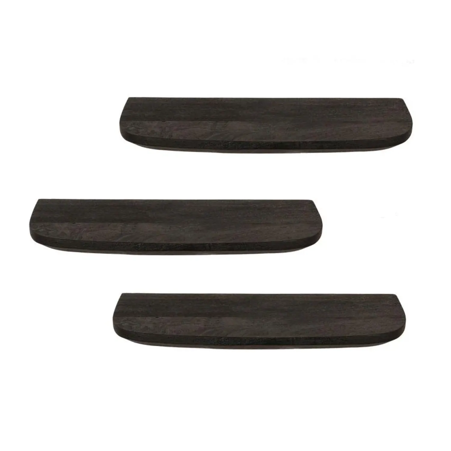 Furndea Wandplanken|Wandplanken|Wandplank Gavin Zwart 60 cm Set van 3