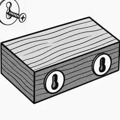 Kalfort Wandplanken|Wandplanken|Wandplank hout Davis set van 3