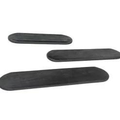 By Boo Wandplanken|Wandplanken|Wandplank hout Tre Zwart 49cm