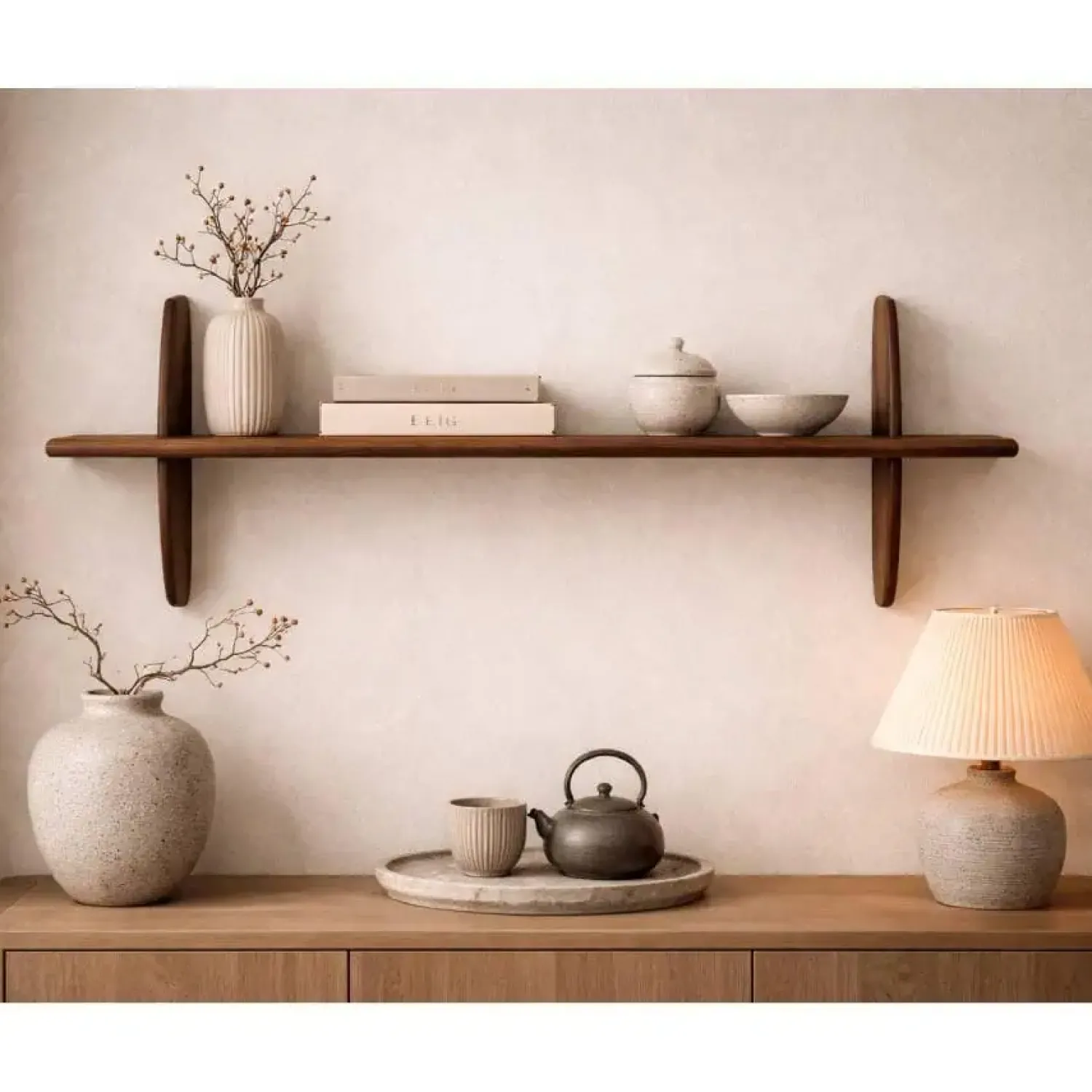 Cavetown Wandplanken|Wandplanken|Wandplank Zen Walnoot | 100cm