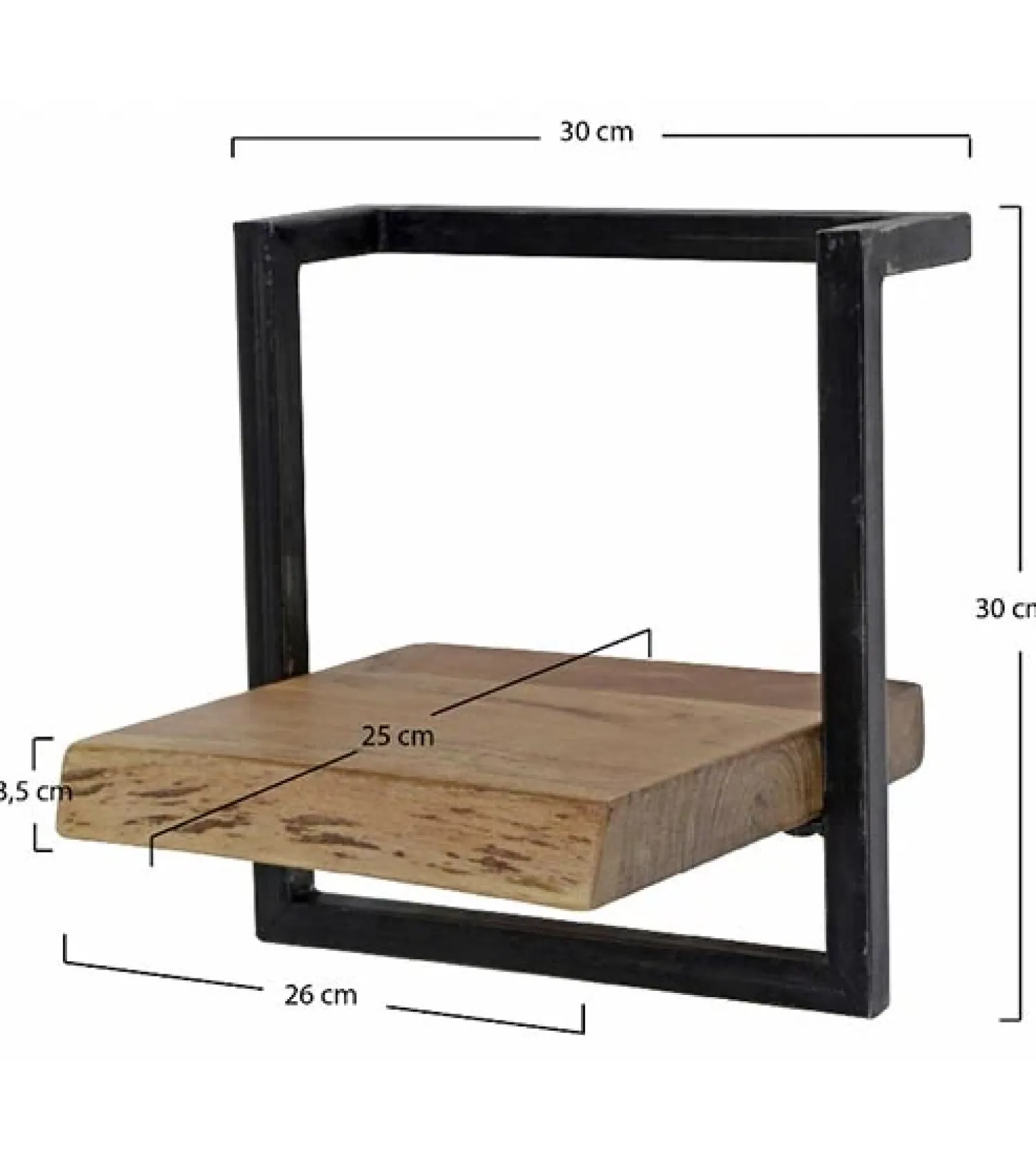 Kalfort Wandplanken|Wandrekken|Wandrek industrieel Stockton 5 145cm