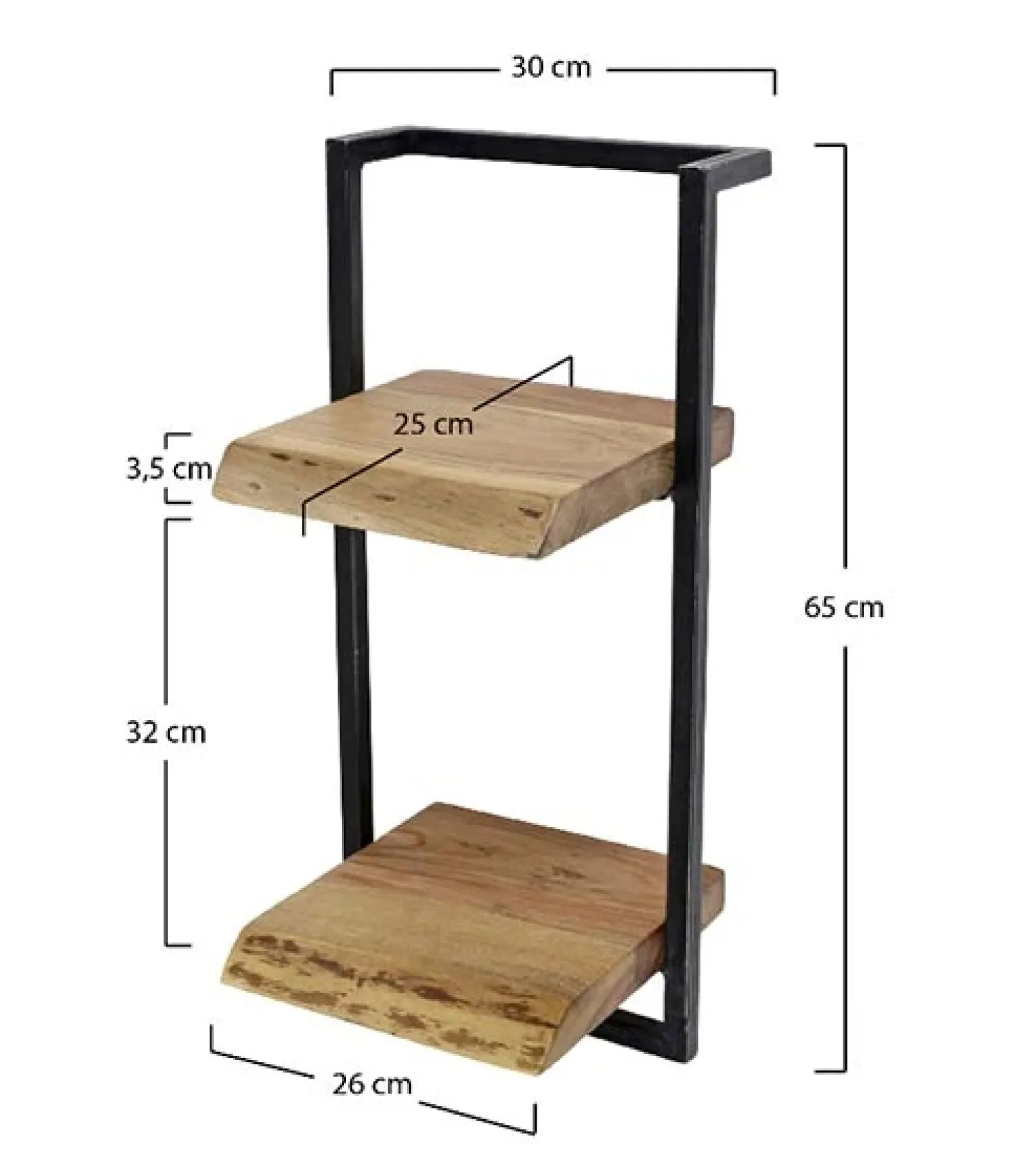 Kalfort Wandplanken|Wandrekken|Wandrek industrieel Stockton 5 145cm