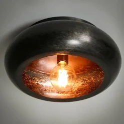 Kalfort Plafondlampen|Plafonnieres|Warp 1-lichts plafondlamp groot zwart