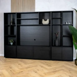 Maison Madera Wandkasten|Vakkenkasten|Watford Large Cinewall 1 deurs 60cm - Modulair