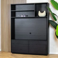 Maison Madera Wandkasten|Vakkenkasten|Watford Large Cinewall 2 deurs 154cm - Modulair