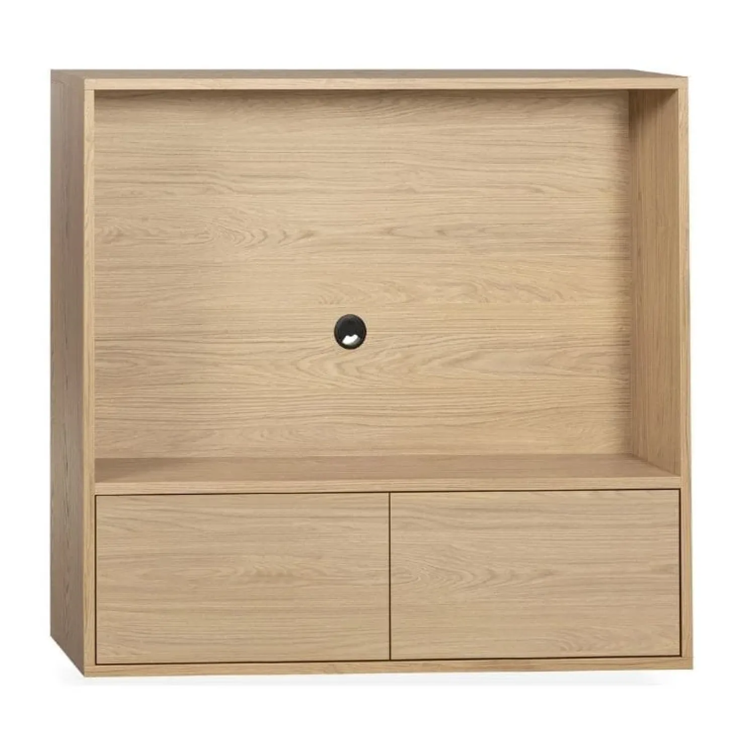 Maison Madera Wandkasten|Vakkenkasten|Watford Small Zwevende Cinewall 2 kleppen 134cm - Modulair