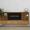 Maison Madera Wandkasten|Vakkenkasten|Watford Small zwevende Cinewall compleet Mango